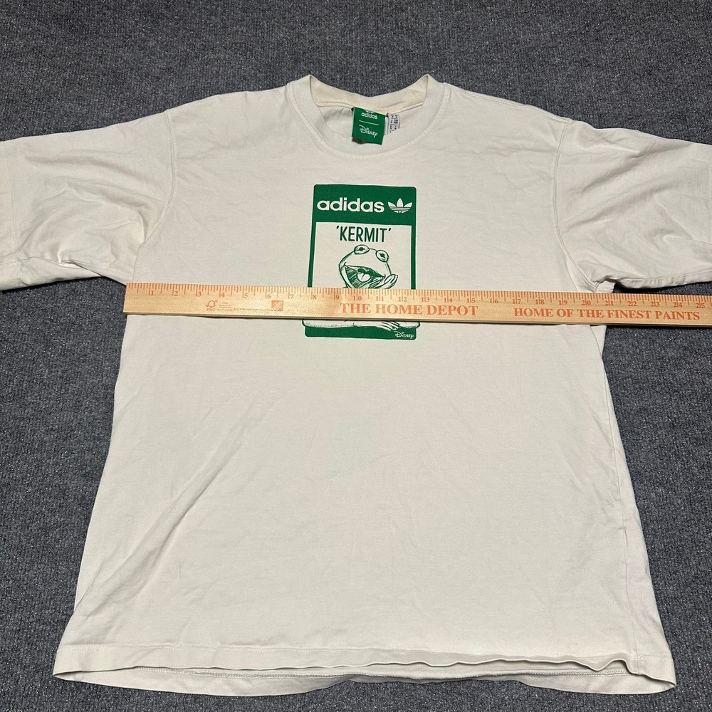 Adidas Disney Kermit the Frog Stan Smith Graphic Tee Off White Mens Medium - Picture 6 of 6